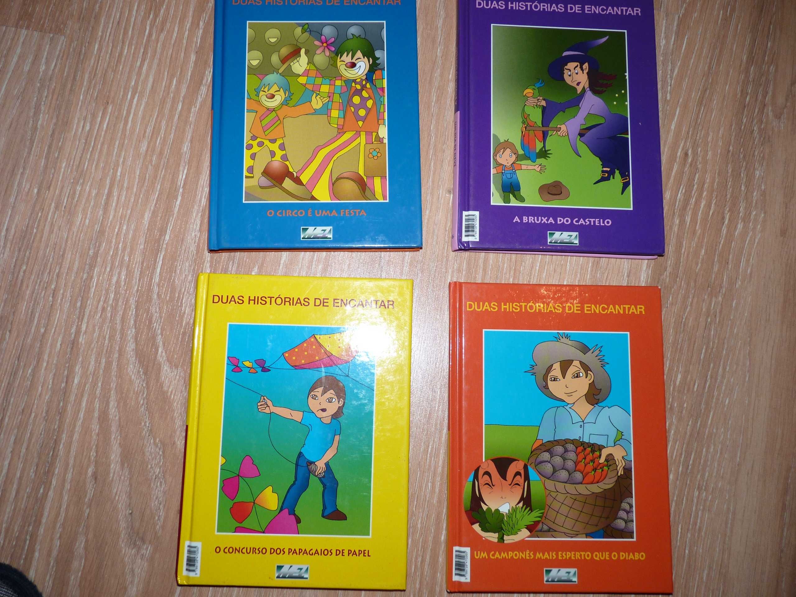 4 livros infantis "Duas histórias de encantar"