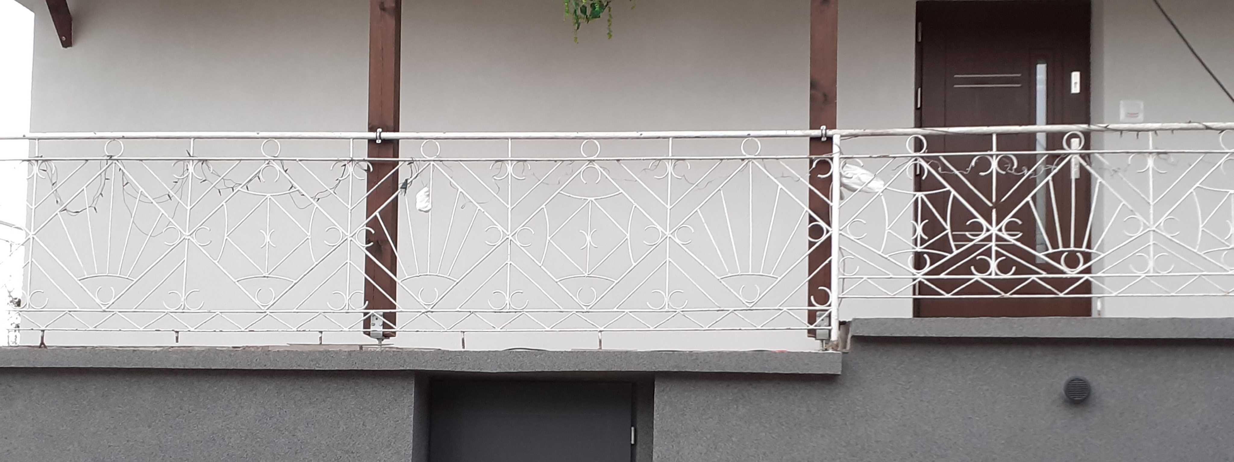BALUSTRADA BARIERKA NA BALKON KOLOR Biały Długość całej ok.20mb stan d