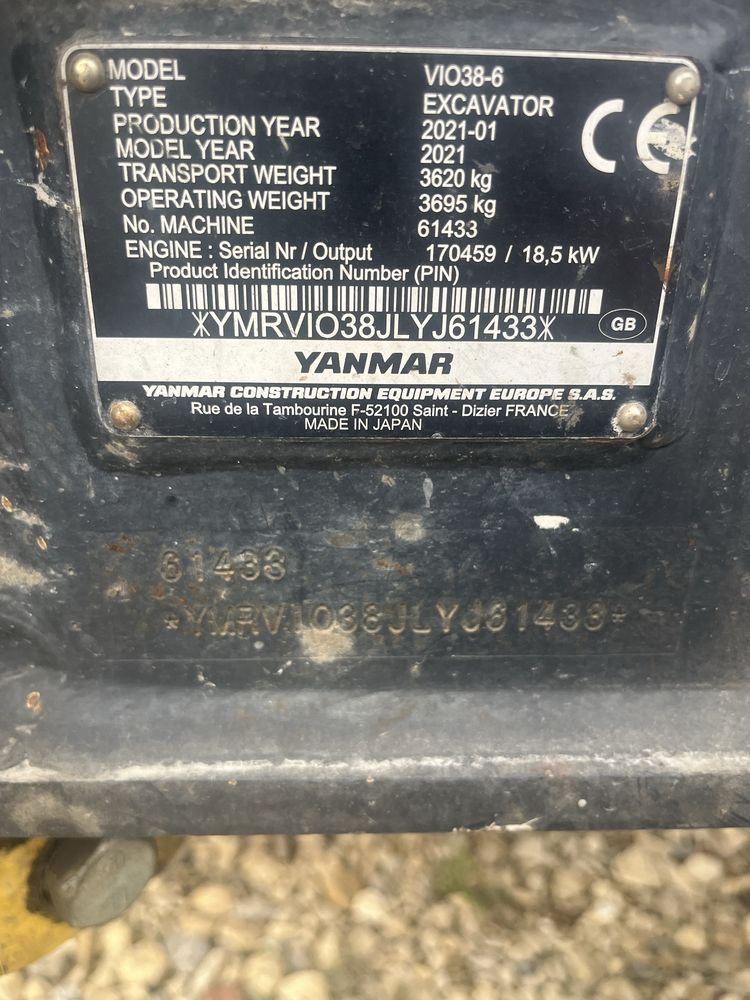 YANMAR VIO 38-6  powertilt klima