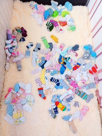 Одежда для новорожденных носочки пинетки колготы тапочки антицарапки