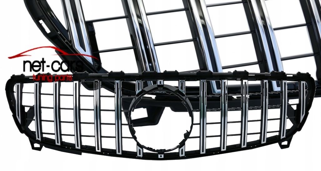 Grill Atrapa chłodnicy GT-R Panamerican MERCEDES W176 15- czarny chrom