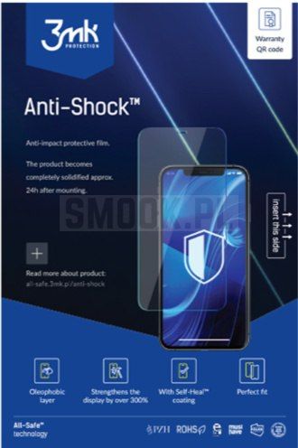 Folia hydrożelowa 3MK ANTI SHOCK - do IPHONE XR