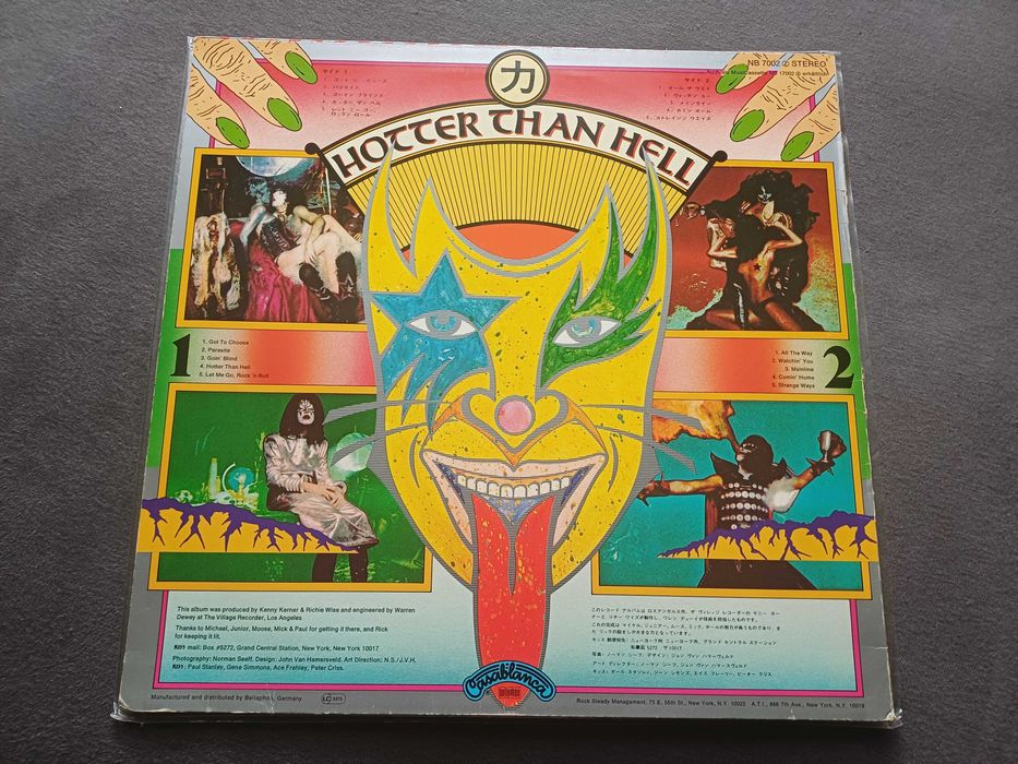 KISS – Hotter Than Hell (1977, Germany, Casablanca Records)
