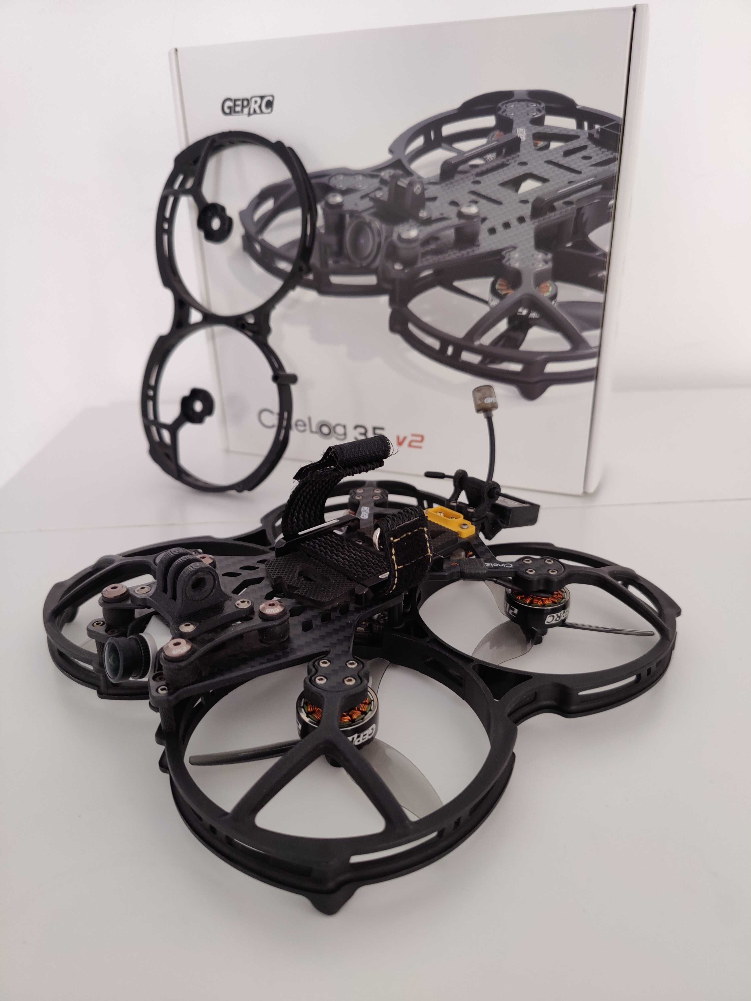 GEPRC Cinelog35 V2 HD 6S + TBS + po upgrade do DoMain3.6, Dron FPV