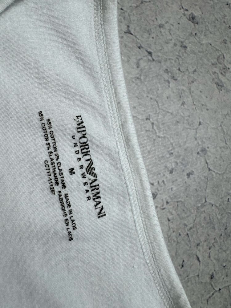 Белая Футболка Emporio Armani EA7 Оригинал Идеал S-M