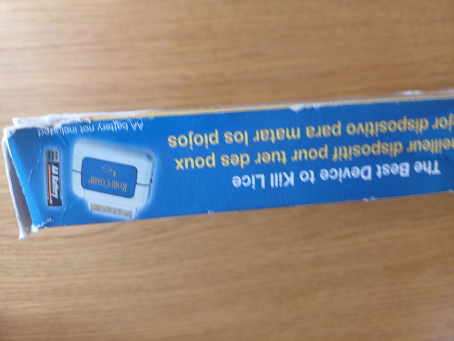 Pente eléctrico para piolhos e lêndeas