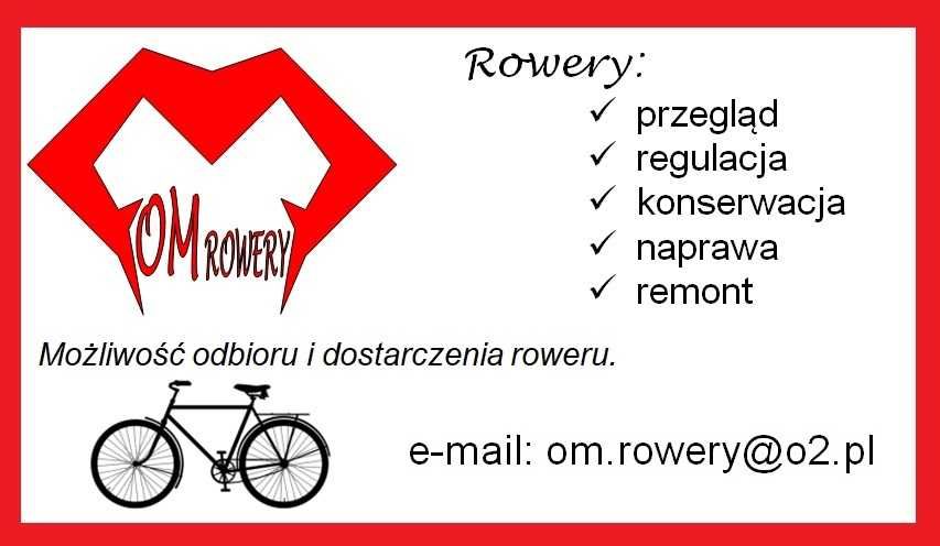 ROWERY - Przegląd, regulacja, konserwacja, naprawa