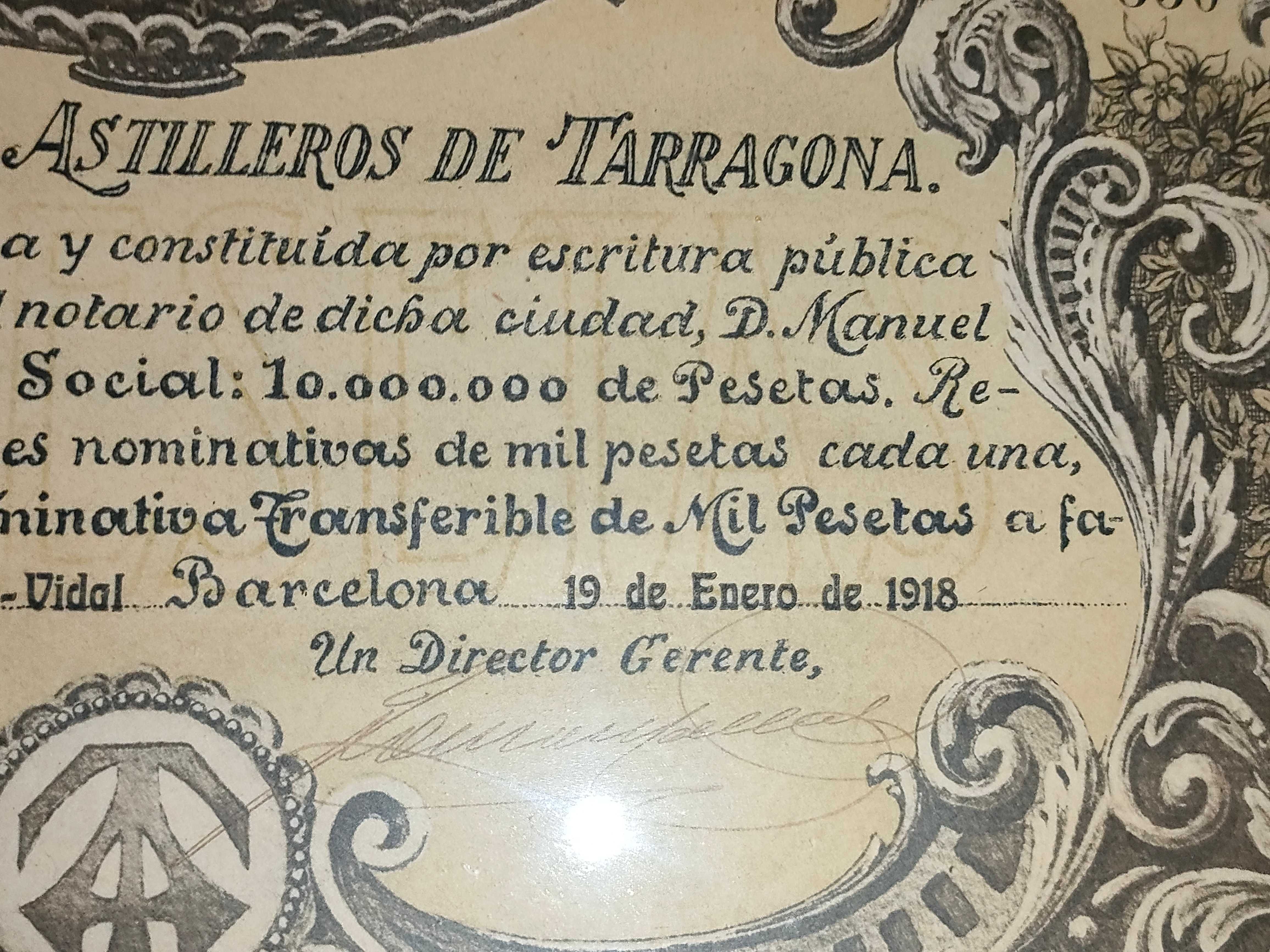 Peça antiga 1918