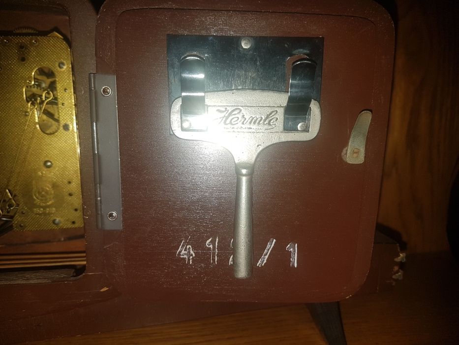 Do kolekcji - kominkowy zegar HERMLE - lata 60