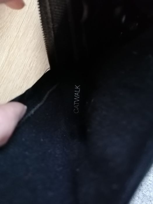 Buty kozaki dziewczęce czarne 36 wkładka 23 cm