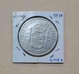 Moeda 5 Pesetas 1878