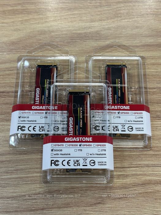 SSD накопичувач Gigastone GP6450 500GB Game Pro M.2