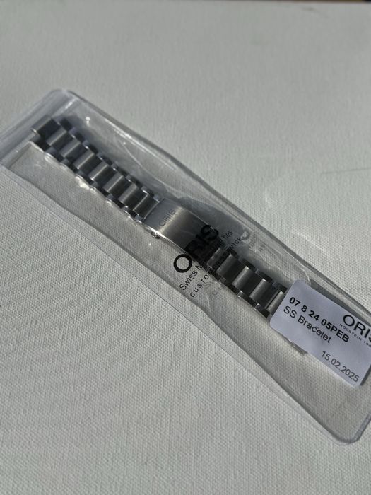 Браслет Oris оригінал стальной 24мм  чоловічий Швейцарія Оріс годинник