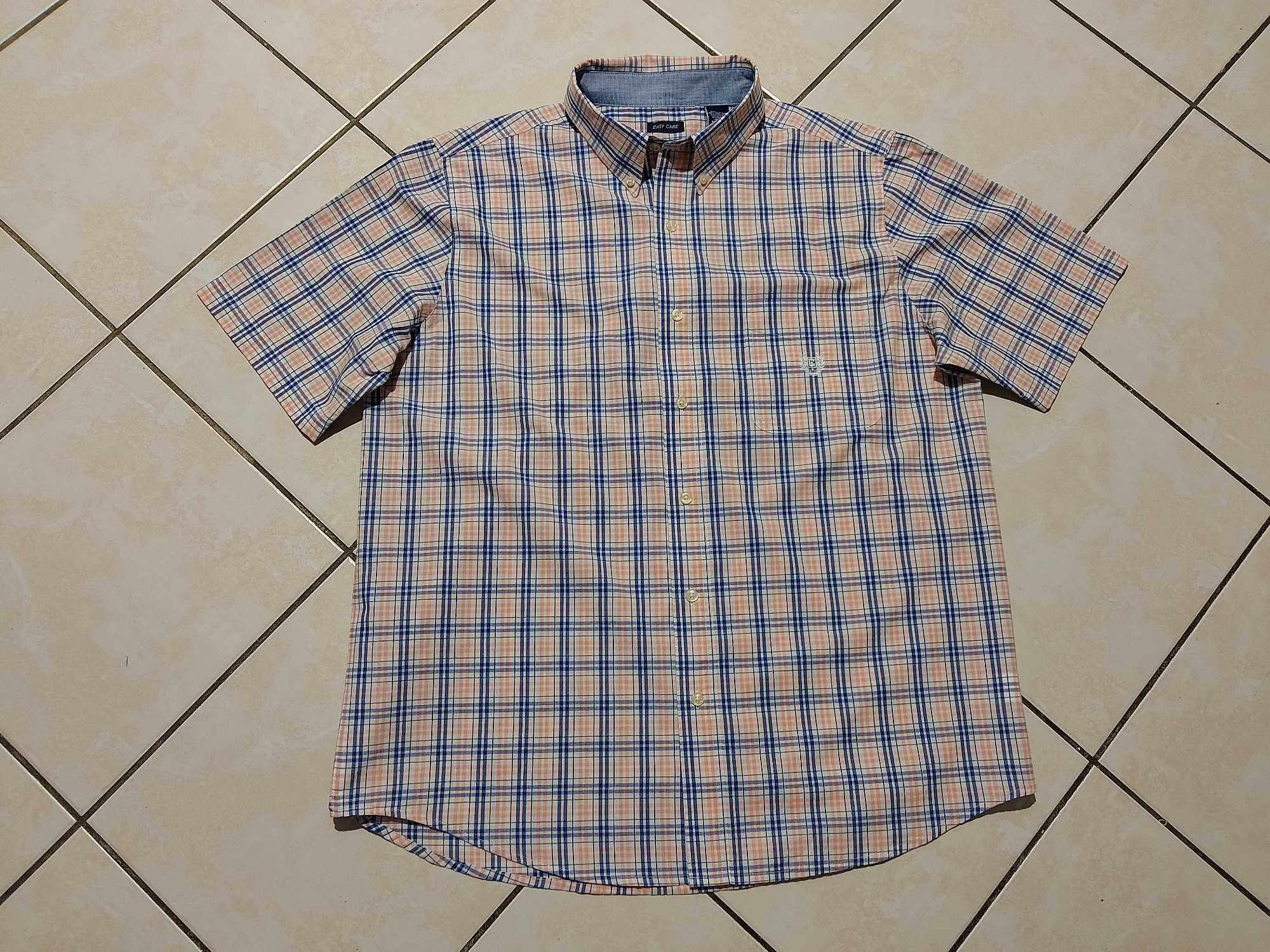 CHAPS by Ralph Lauren USA - NOWA! z LOGO Koszula Męska krótki rękaw XL