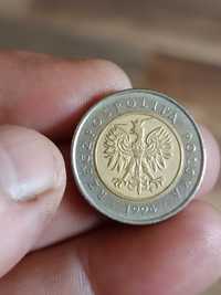 sprzedam druga monete 5 zloty 1994 rok