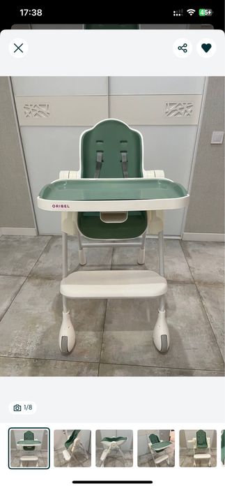 Стульчик для кормления Oribel Cocoon 0-36 мес.в родной коробке