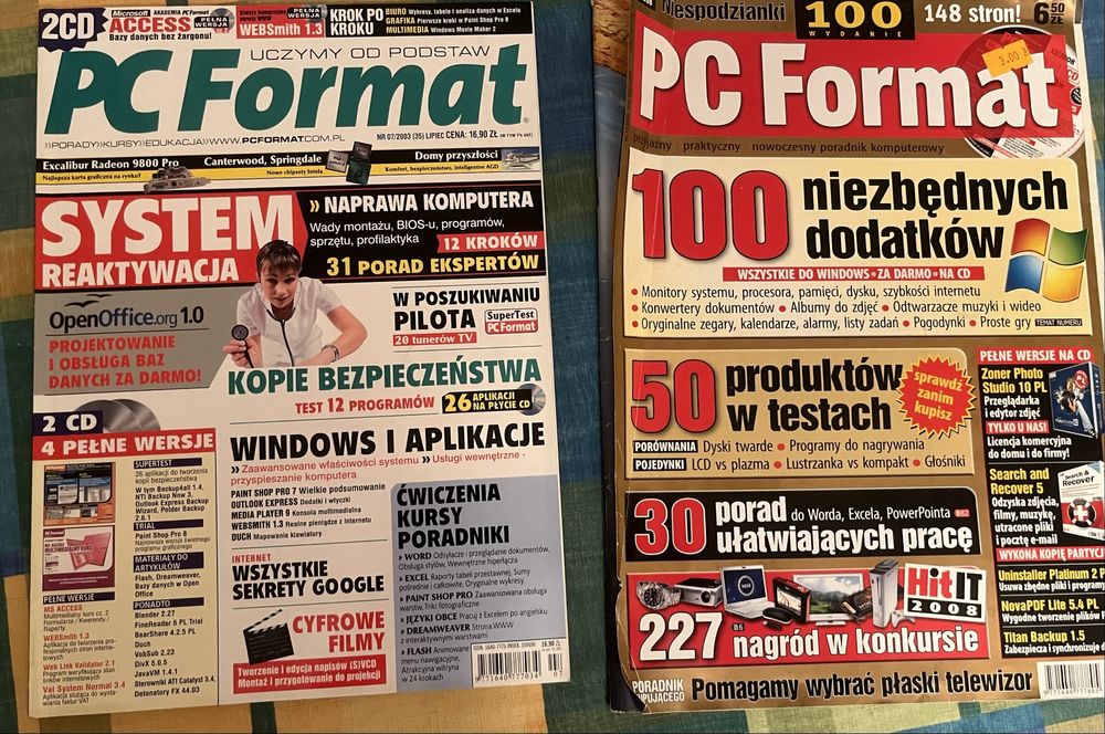 PC Format 6-ć egzemplarzy gazety (4 z CD)