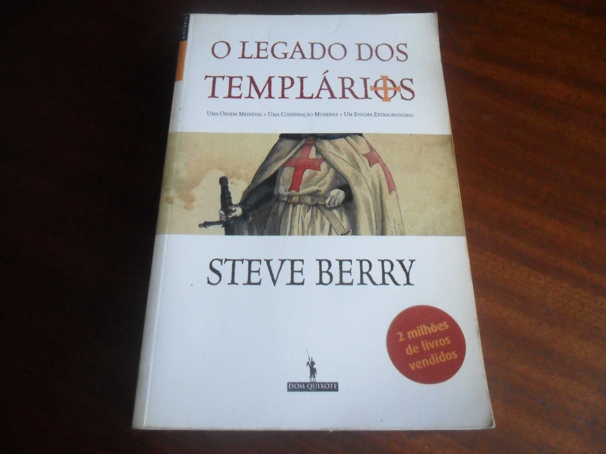 "O Legado dos Templários" de Steve Berry - 1ª Edição de 2007