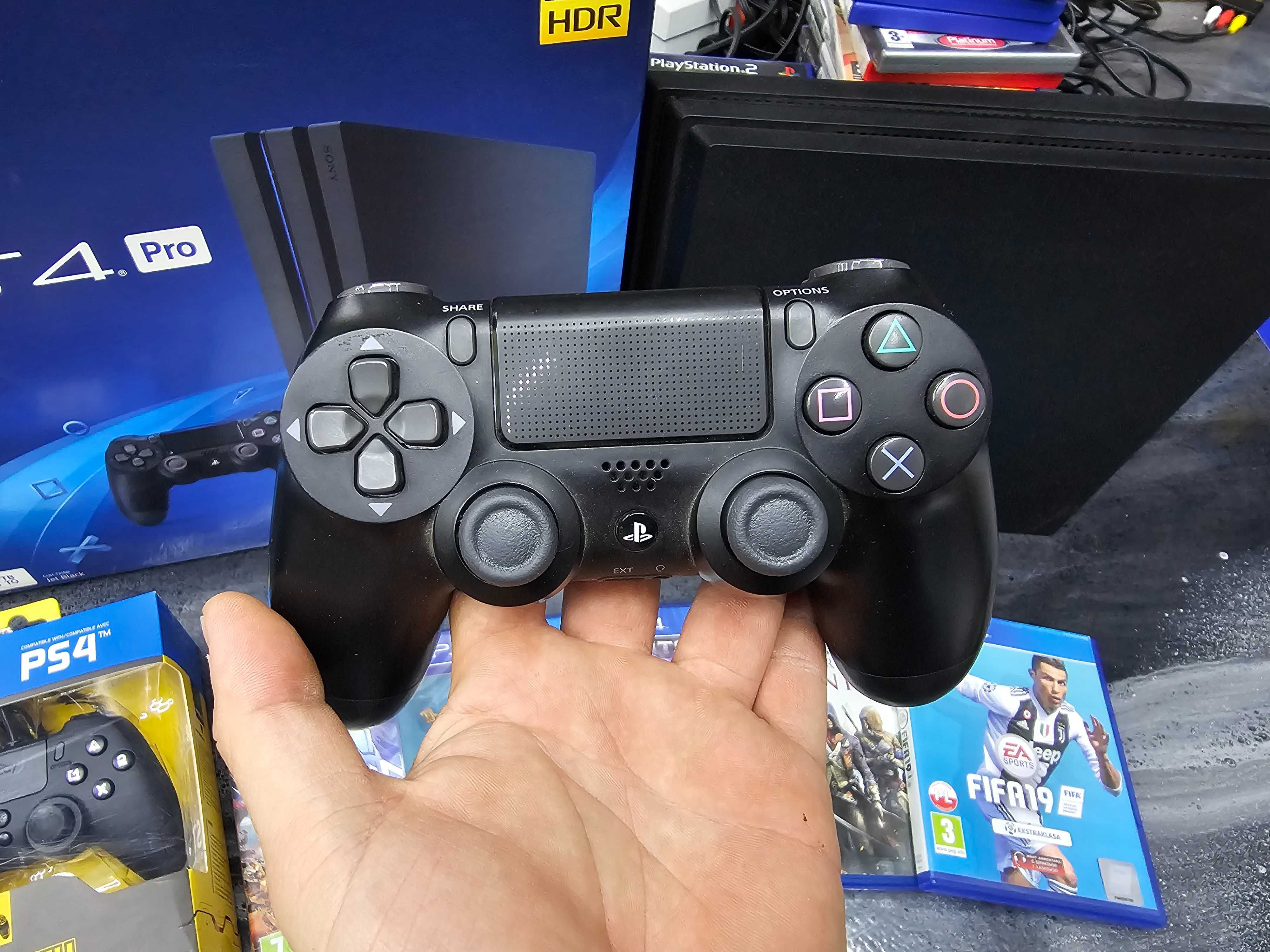 Konsola Playstation 4 PS4 PRO 1TB 5 gier 2 pady GW 6m SKLEP ZAMIANA