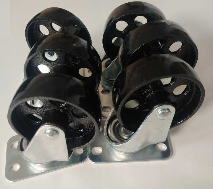 Колесо с поворотным кронштейном с площадкой для крана 2т 88мм