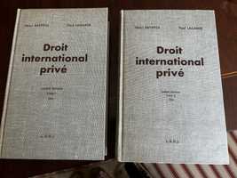 2 volumes de Direito Internacional Privado em Frances de Henri Batiffo