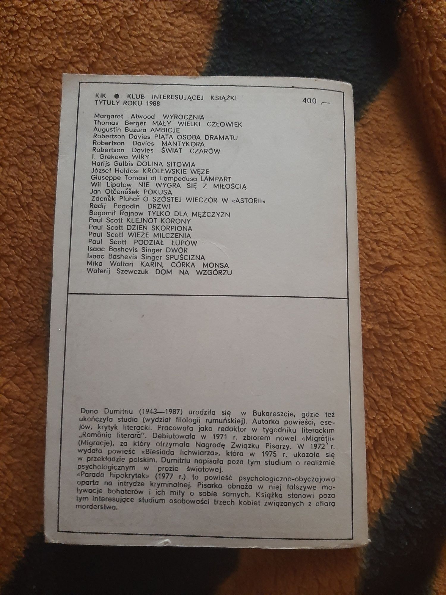 Parada hipokrytek Dana Dumitriu