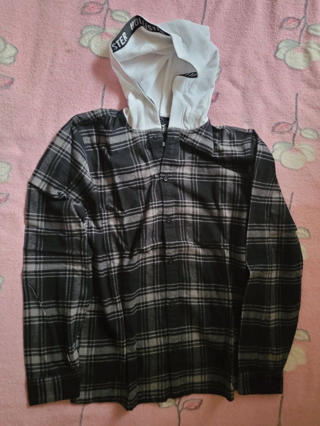 Koszula Flanelowa bluza z kapturem Hollister XL by Abercrombie nowa z