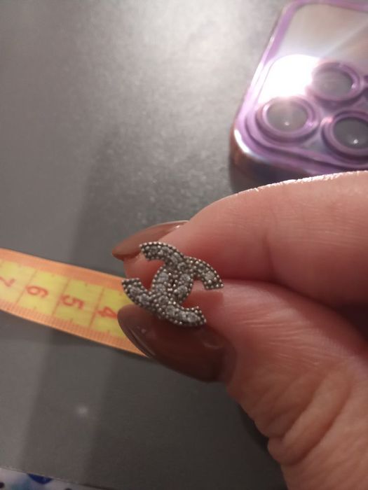 Сережки серебряні Shanel