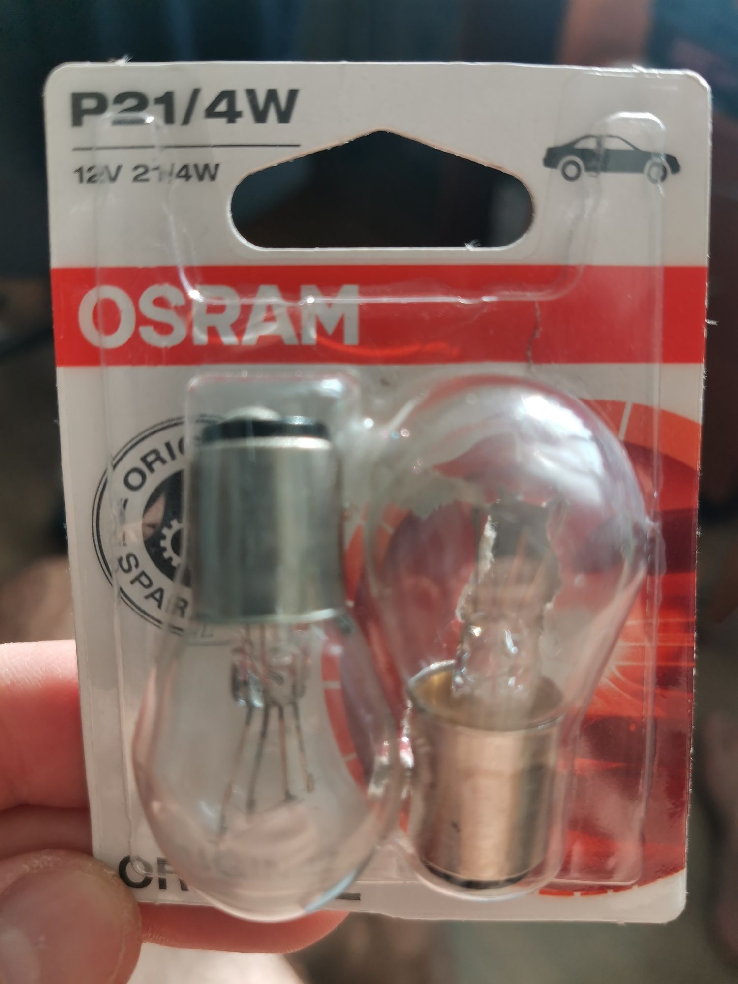Лампочка автомобільна Osram p21/4W