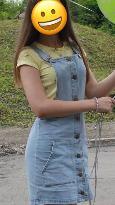 Джинсовый сарафан