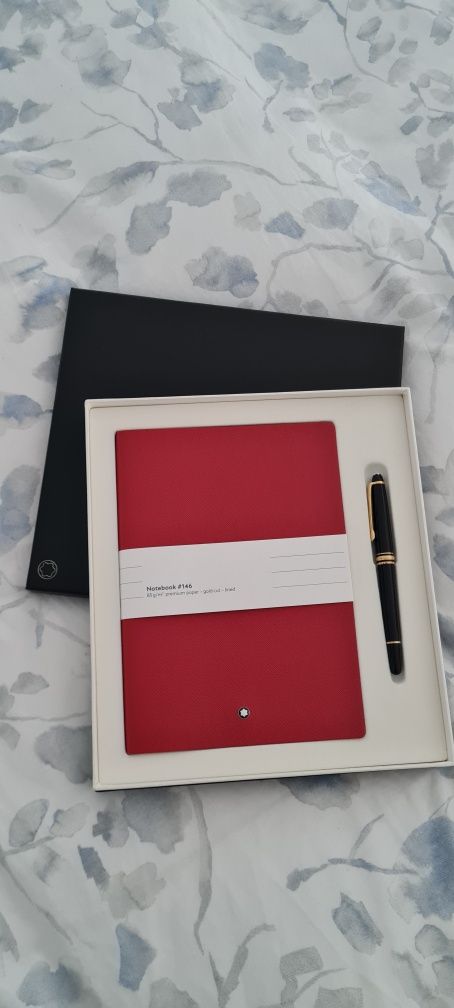 Montblanc Meierstuck Rollerball 163 and Notebook Set #163 Red1