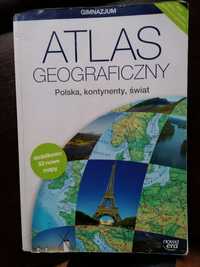 Atlas Geograficzny Polska, kontynent, świat; gimnazjum; nowa era