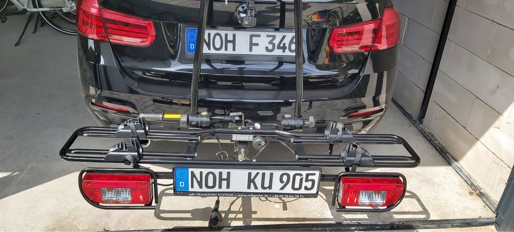 Bagaznik rowerowy na hak MFT udzwig 80kg uchylny antykradz thule