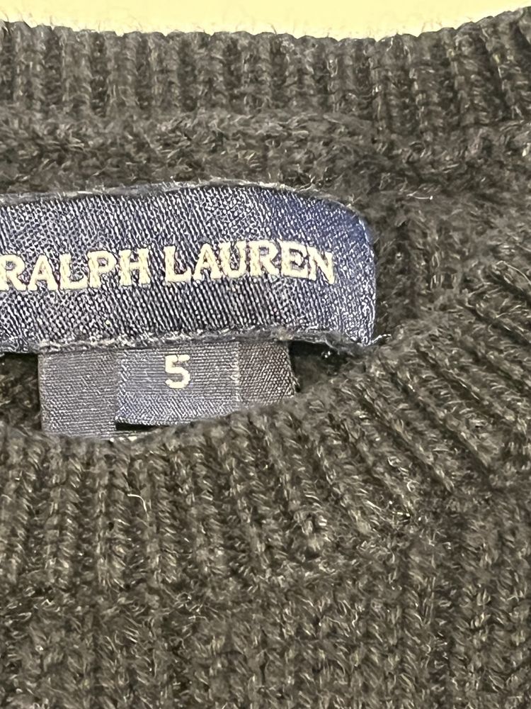 Ralph Lauren czarna sukienka  wiosna jesien zima dziewczynka 4-5 lat