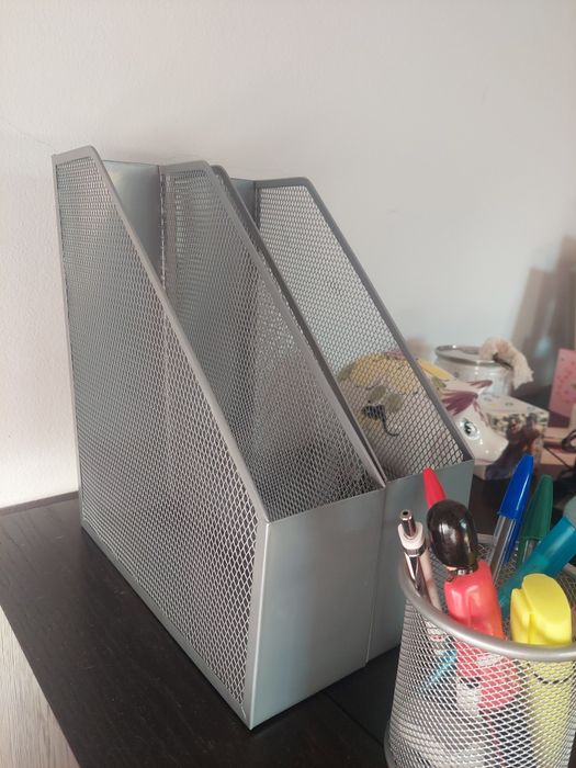 Material de escritório cinzento
