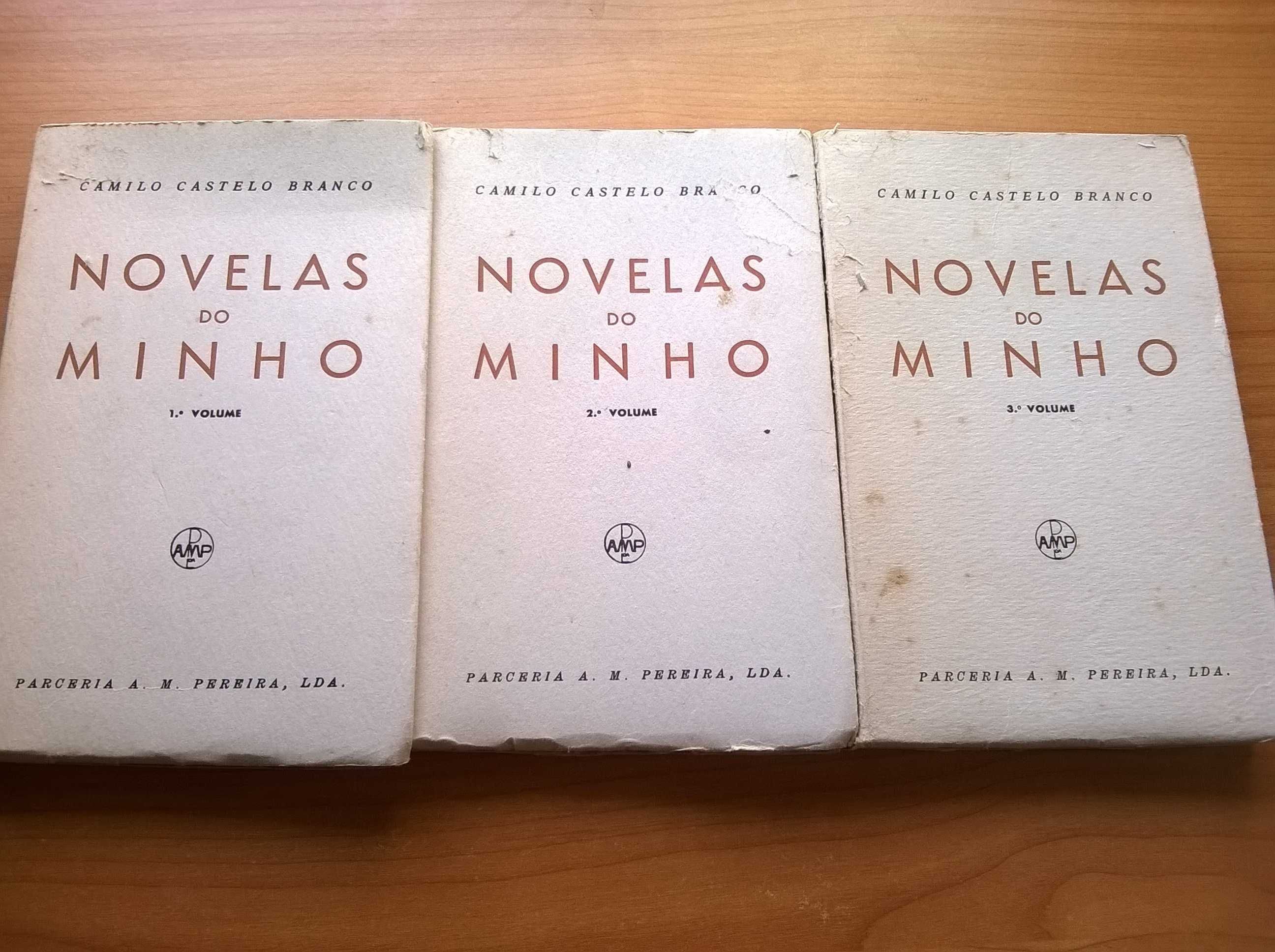 "Novelas do Minho (3 livros)" - Camilo C. Branco