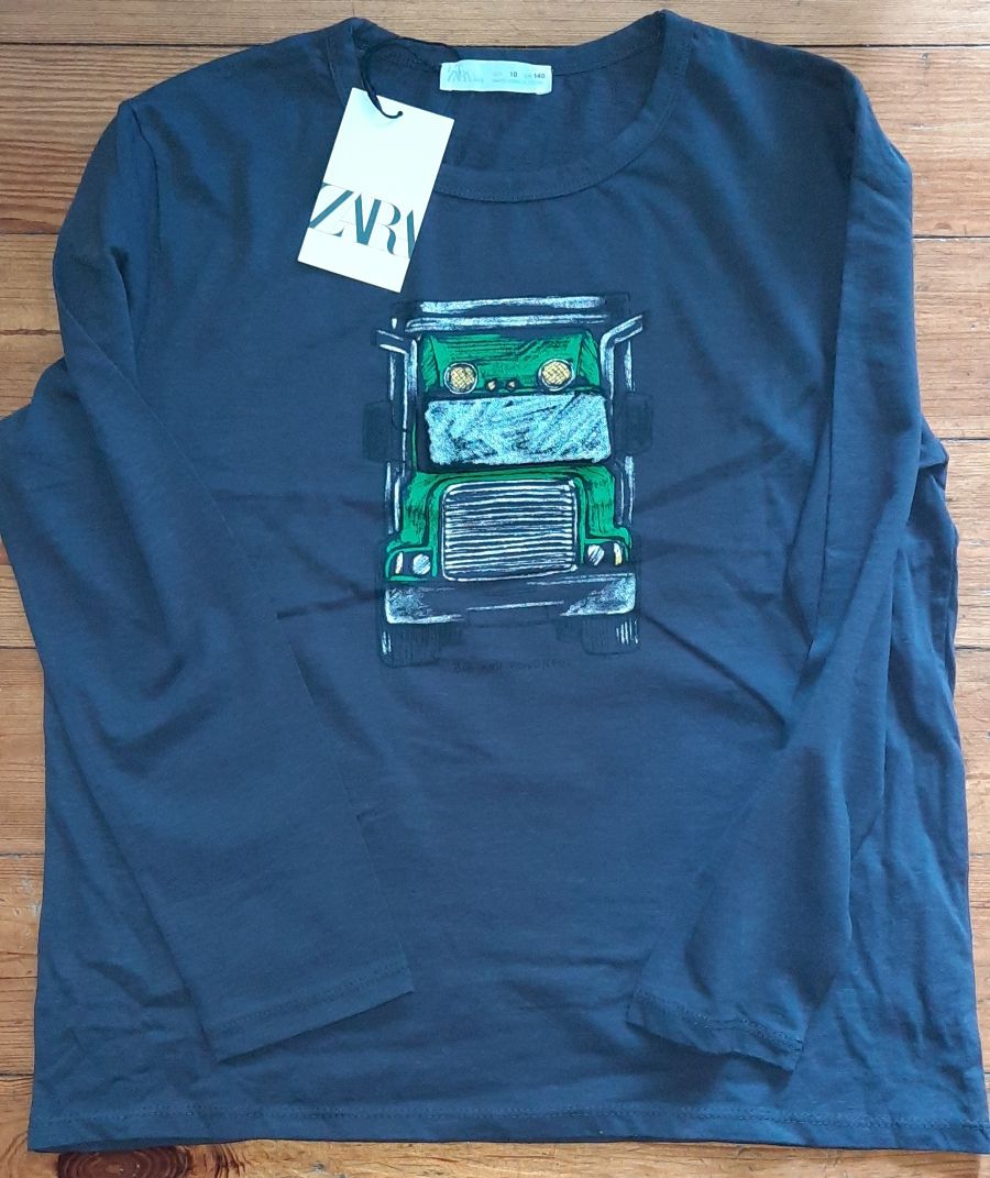 Zestaw, T-shirt, bluzka dla chłopca, r. 140 (długi i krótki rękaw)