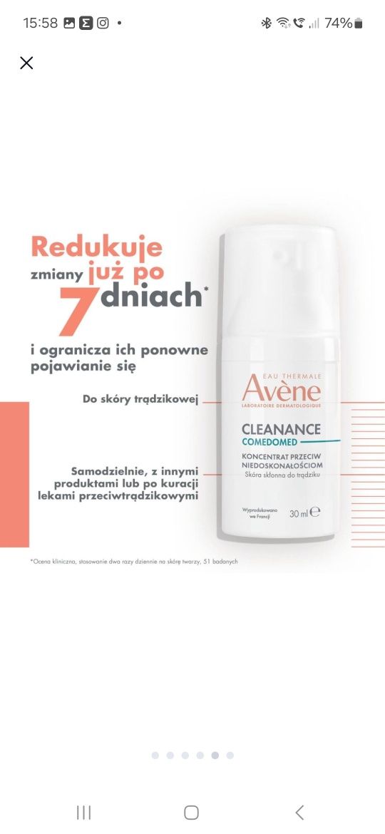 Avene Cleanance Comedomed koncentrat przeciw niedoskonałościom _ 20 ml