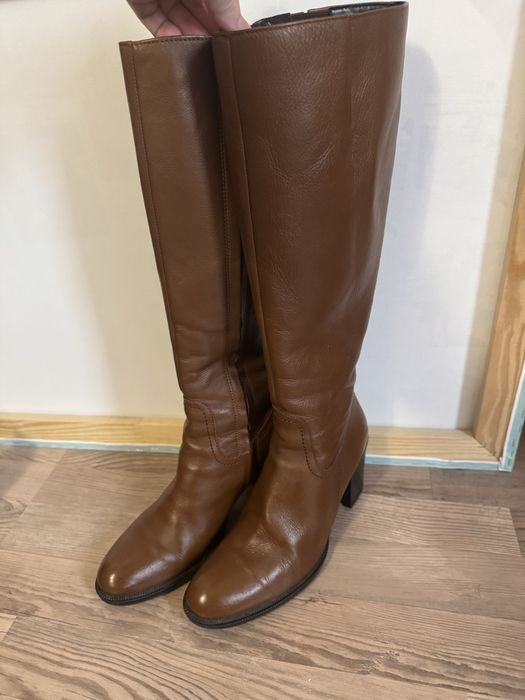 Жіночі чобітки Salamander - (коньячний) - 39р