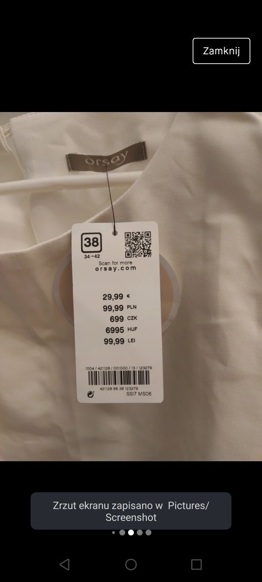 Sukienka Boho poprawiny komunia nowa Orsay 38