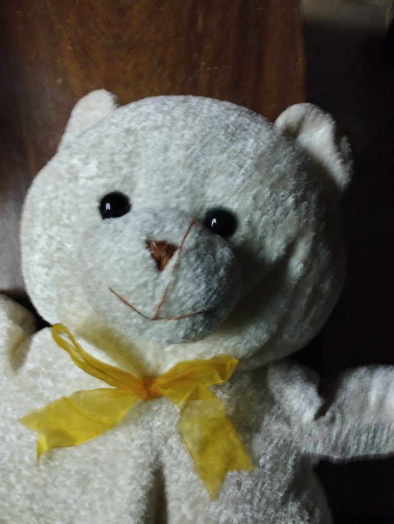 Urso de peluche Branco grande 85cm