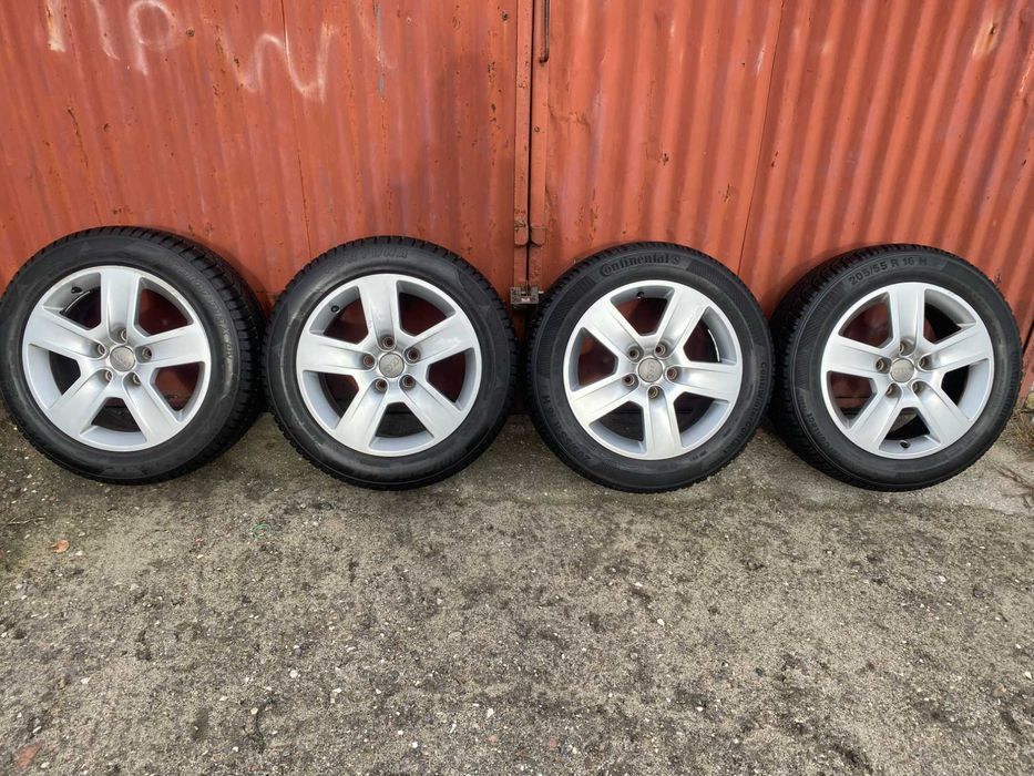 KOŁA ZIMA ALU AUDI A3 A4 A6 Vw Skoda 7j ET42 205/55 R16 5x112 57,1mm!