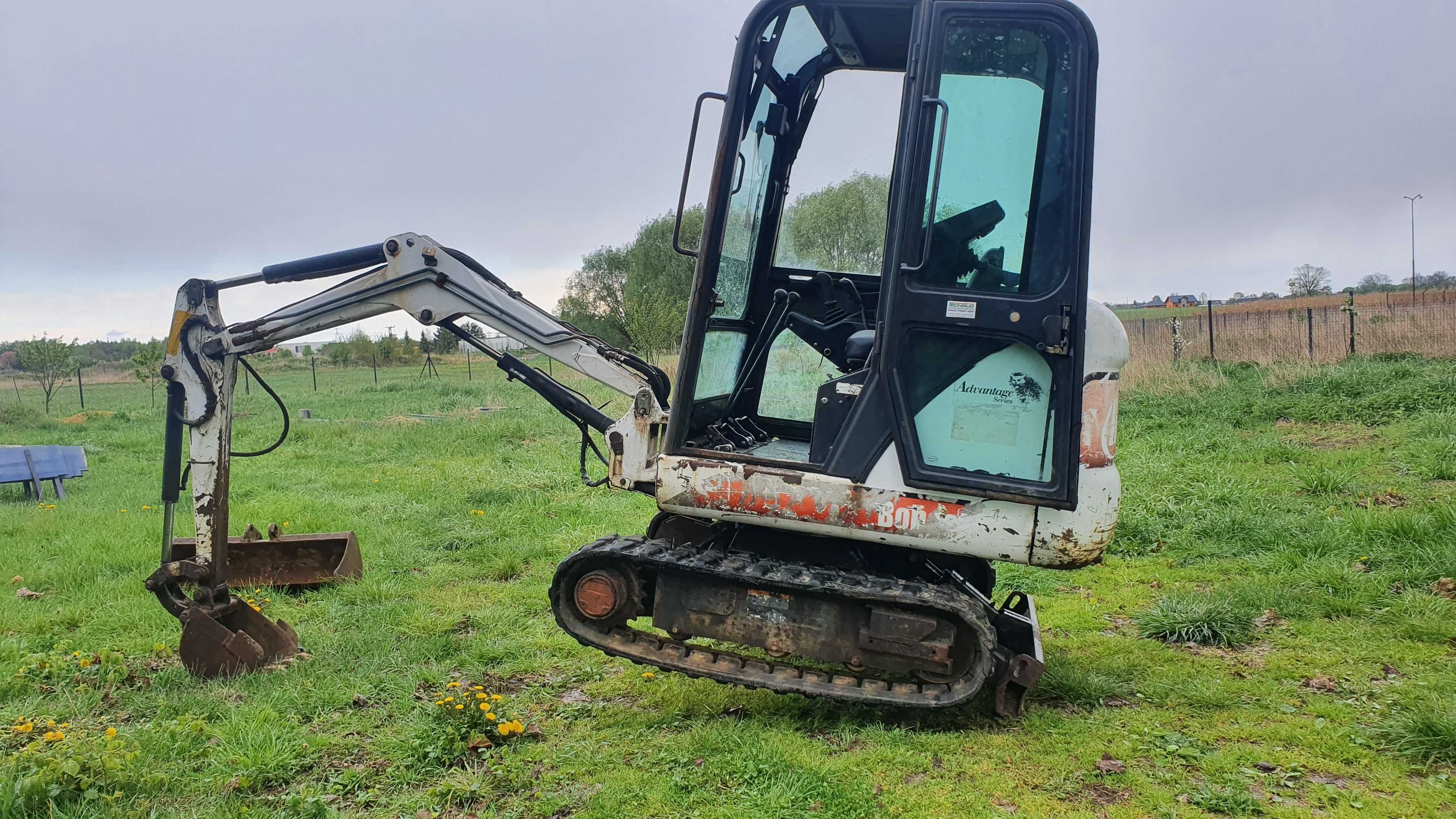 Minikoparka Bobcat 322  mini koparka 2000r. rozsuwane gąsienice