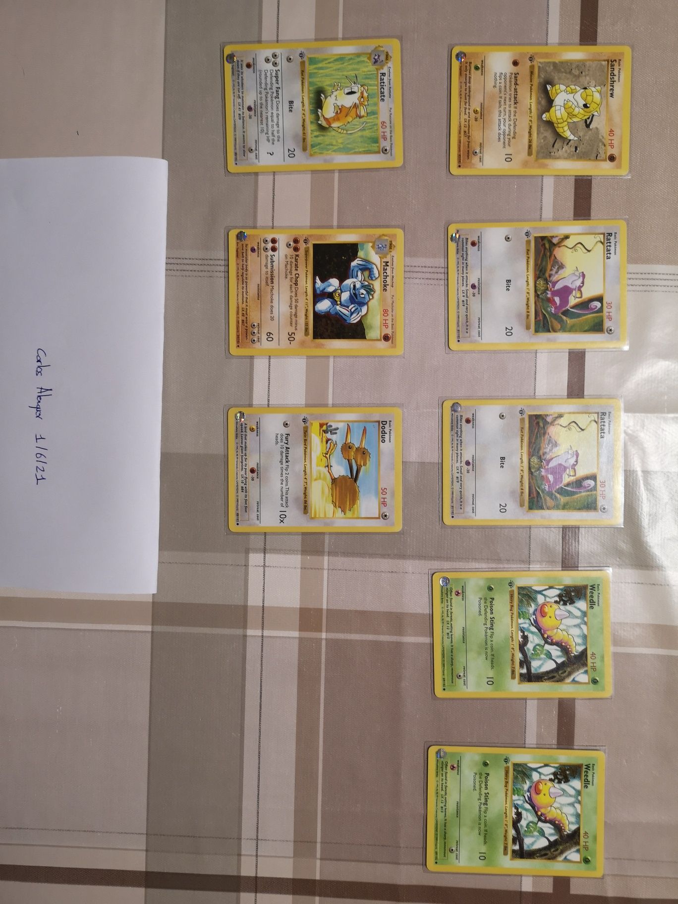 Pokemon Conjunto 1st Edition Shadowless Inglês