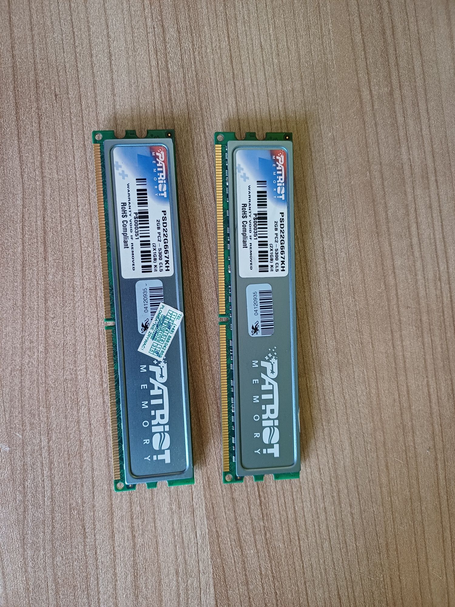 Pamięć RAM DDR2 2 GB Patriot PC2-5300