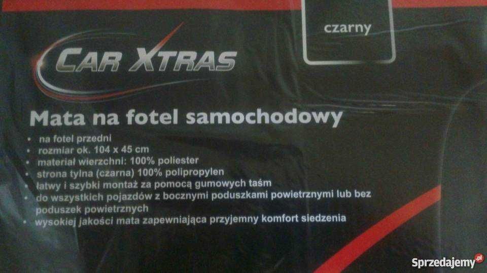 Mata na fotel samochodowy.