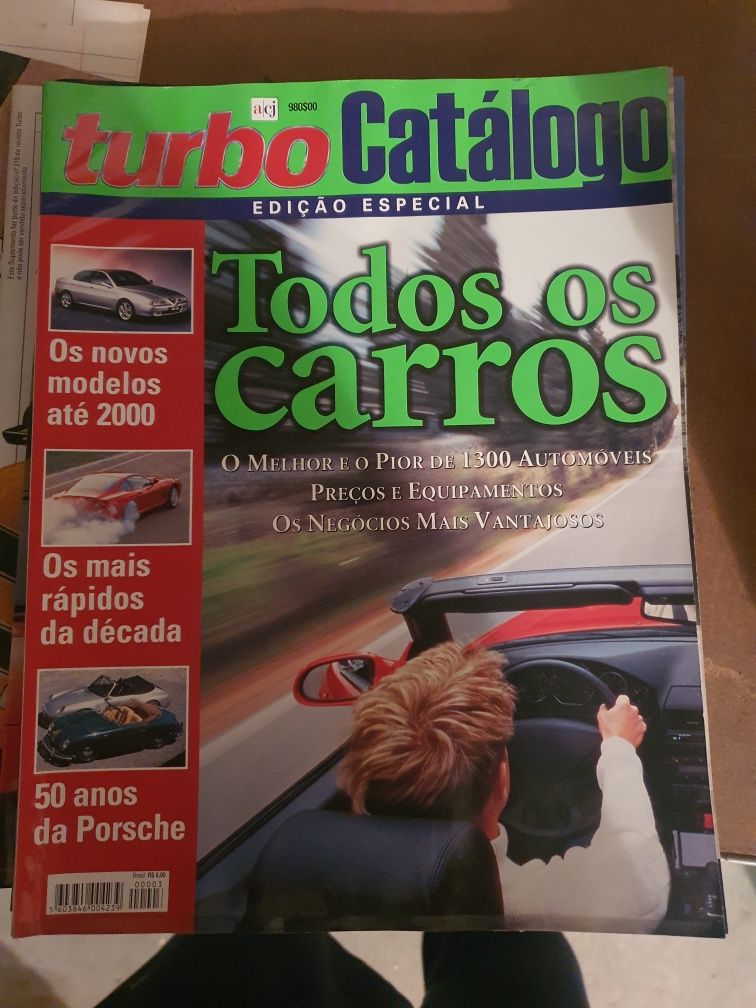Lote de revistas e catálogos TURBO