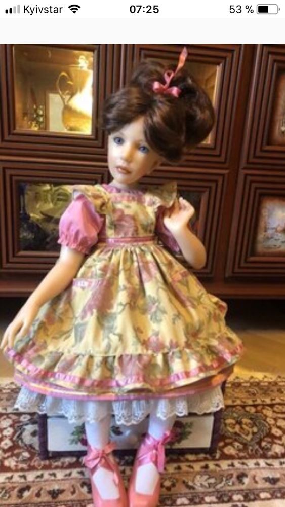 Коллекционная фарфоровая (смола) кукла от Jane Bradbury Цена 11000