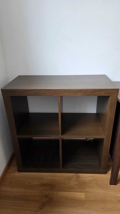 Regał Kallax Ikea ciemny brąz