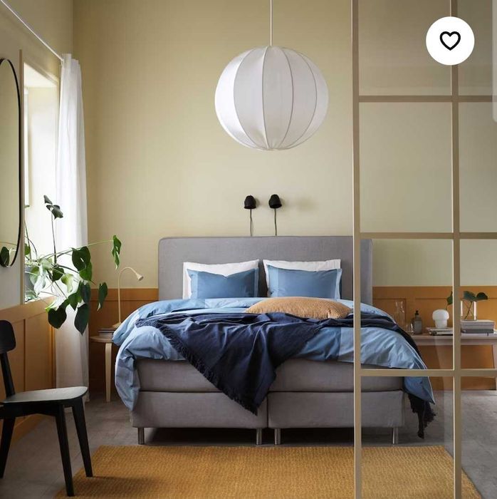 Tapete pelo curto, amarelo, 133x195 cm